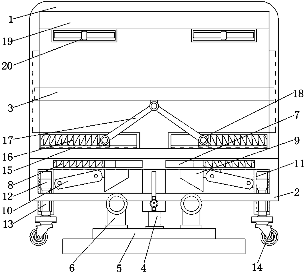 Transport case convenient to use