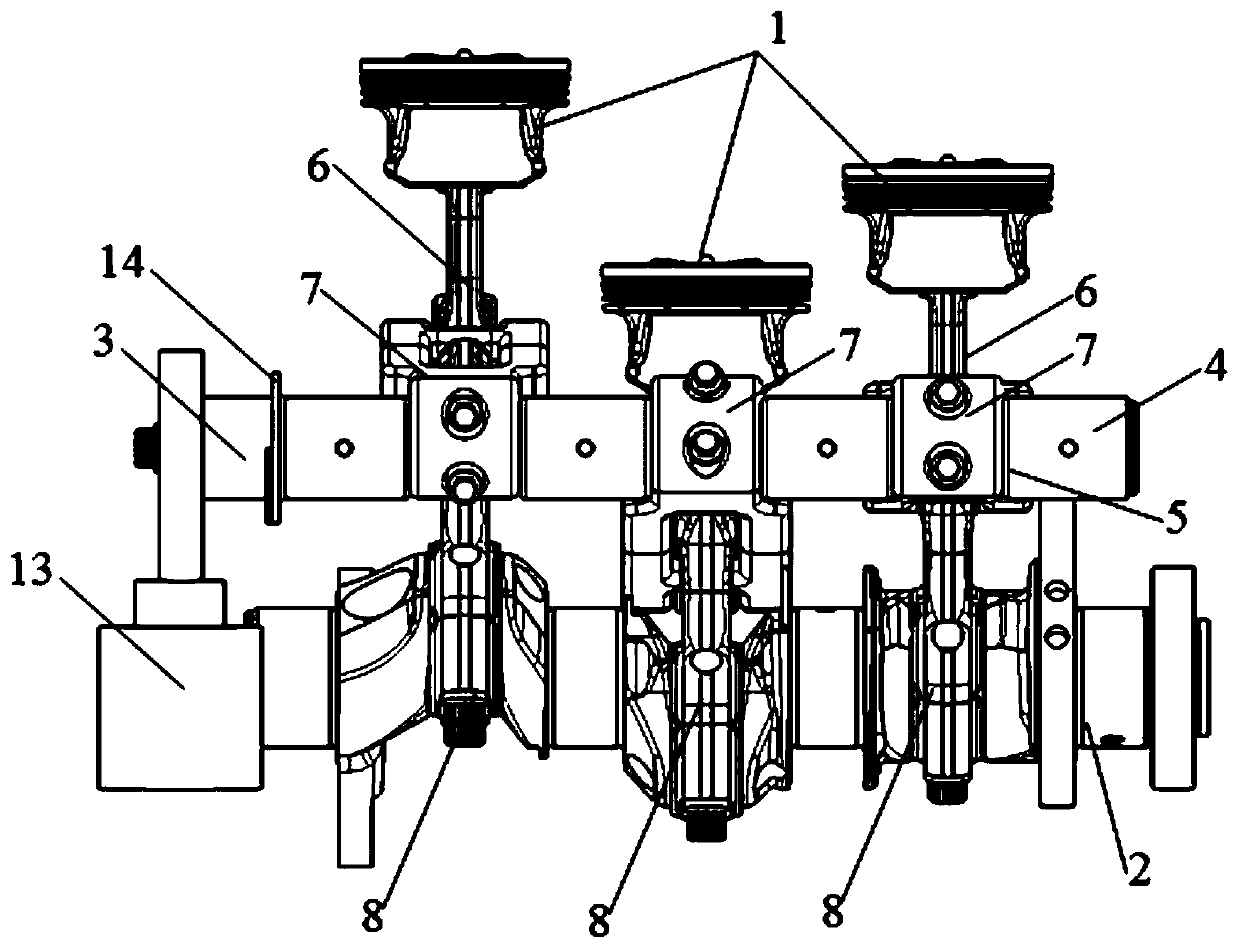 A variable compression ratio engine mechanism