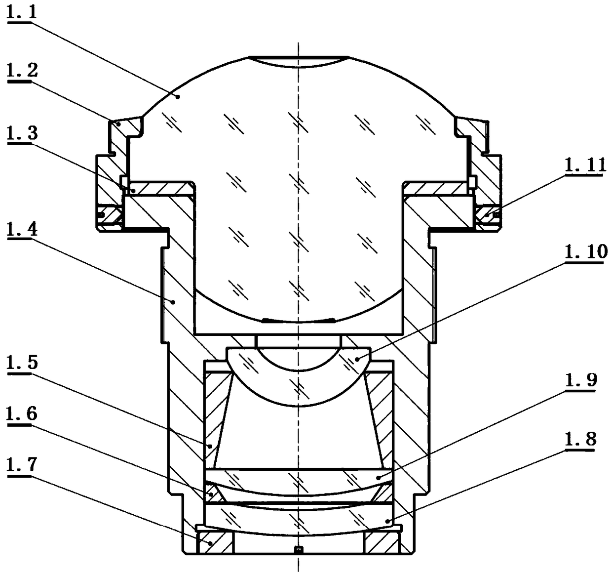 Long-wave infrared panoramic periscope device