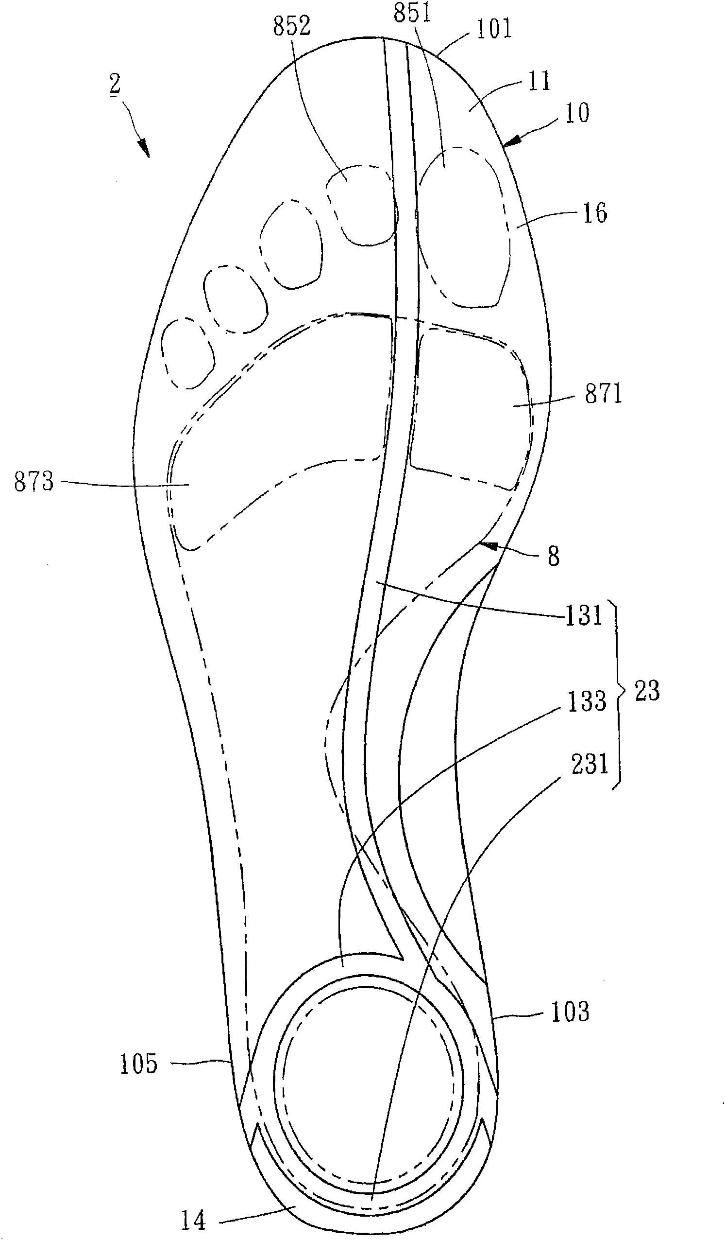 Ventilating insoles