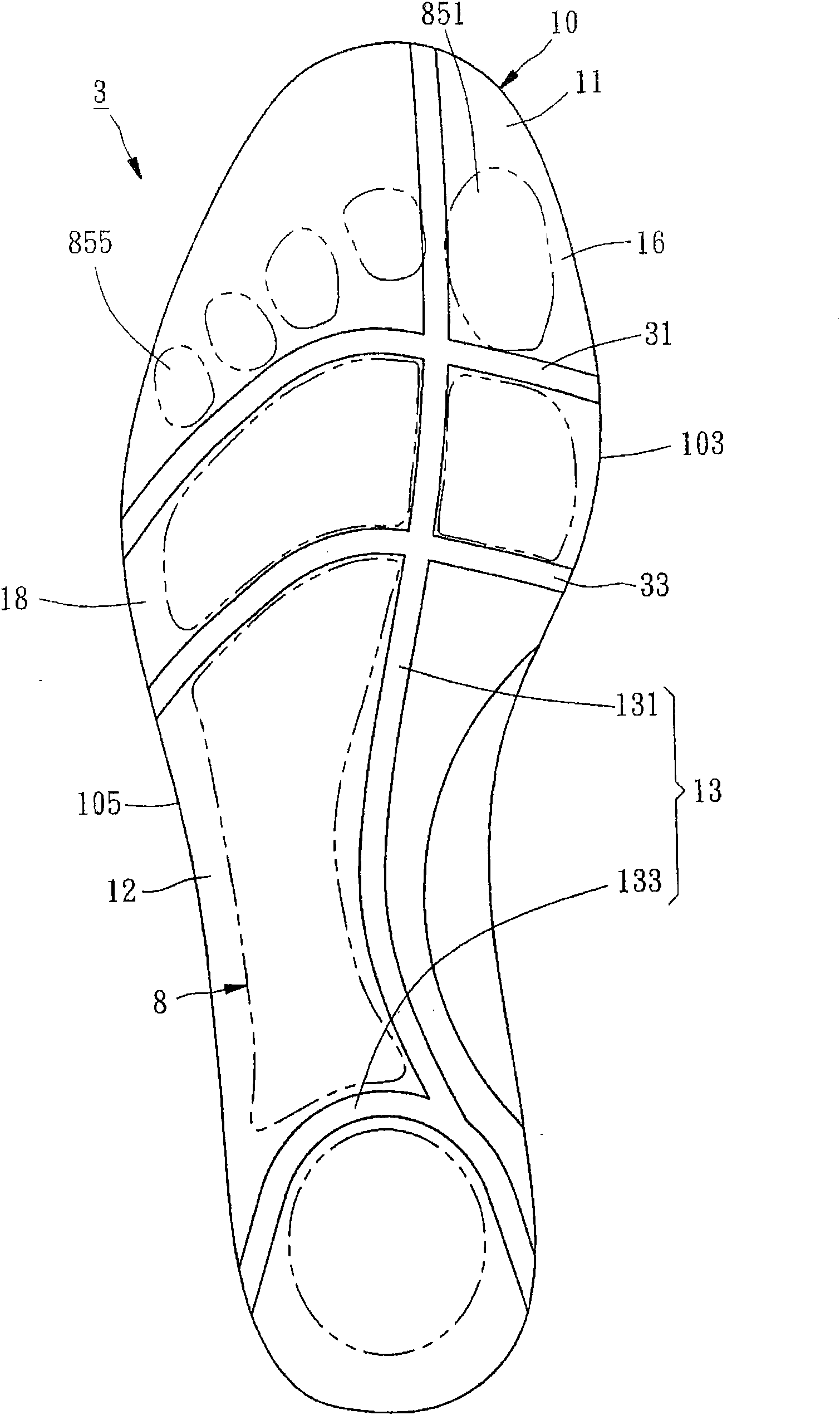 Ventilating insoles