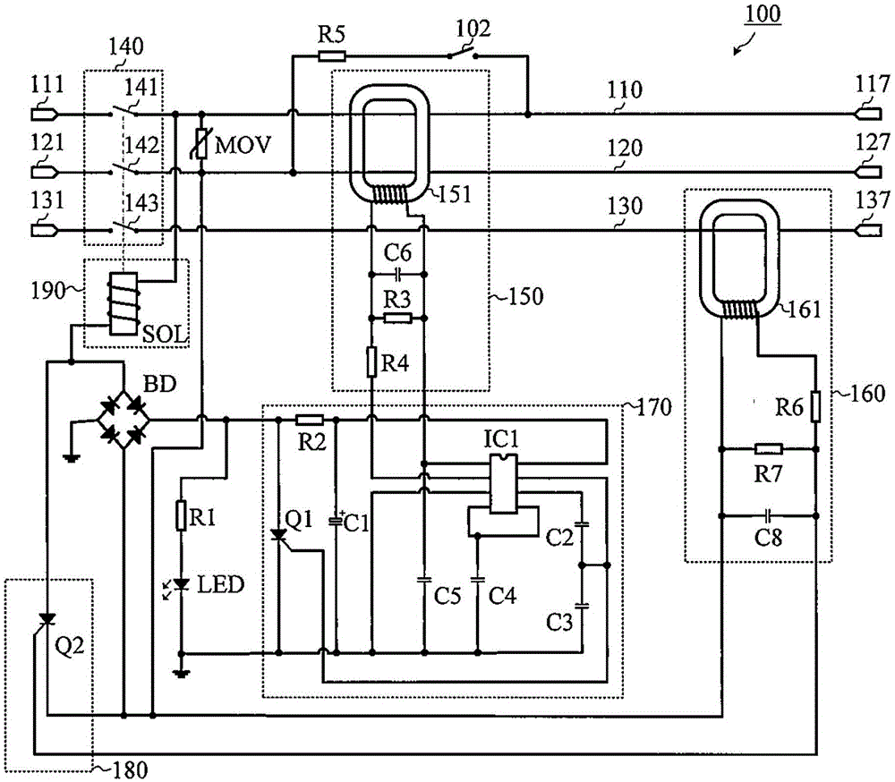 Electrical wiring protection device