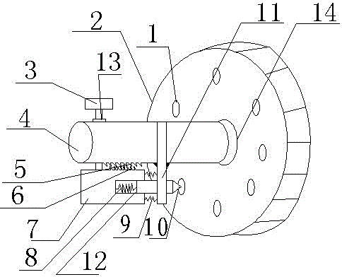 A tire deceleration brake device