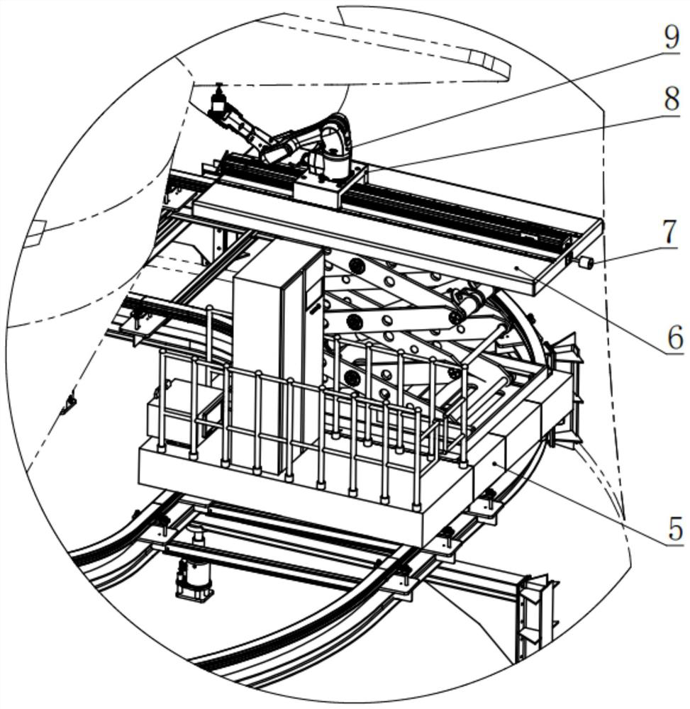 Automatic field grinding device for water turbine