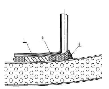 Method for adhering blades of megawatt wind turbine in die assembly