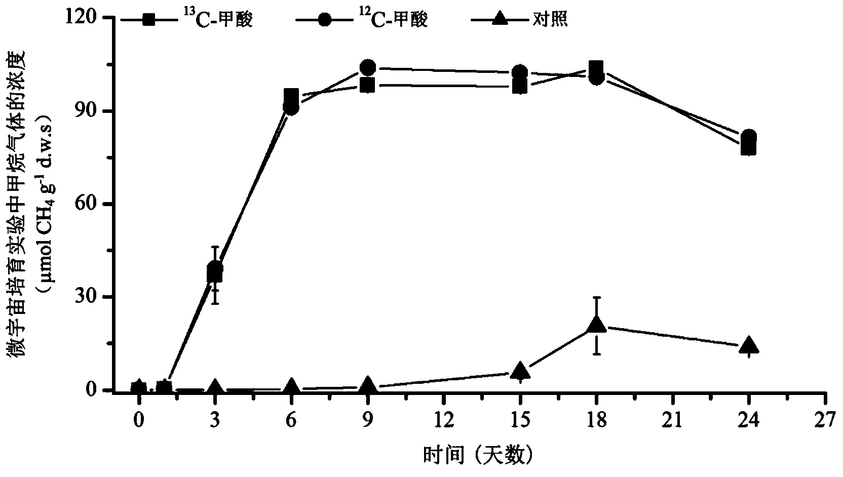 Method for revealing and distinguishing paddy field formic acid utilization type methanogenic archaea in situ by adopting DNA-based stable isotope probing technology