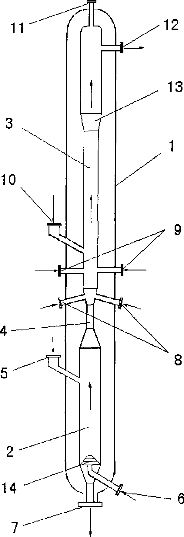 Fixed bed-fluidized bed coupled gasification method and apparatus