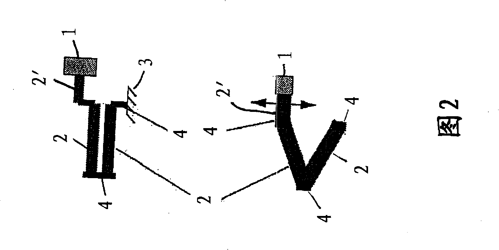 Micro-mechanical element capable of derivation