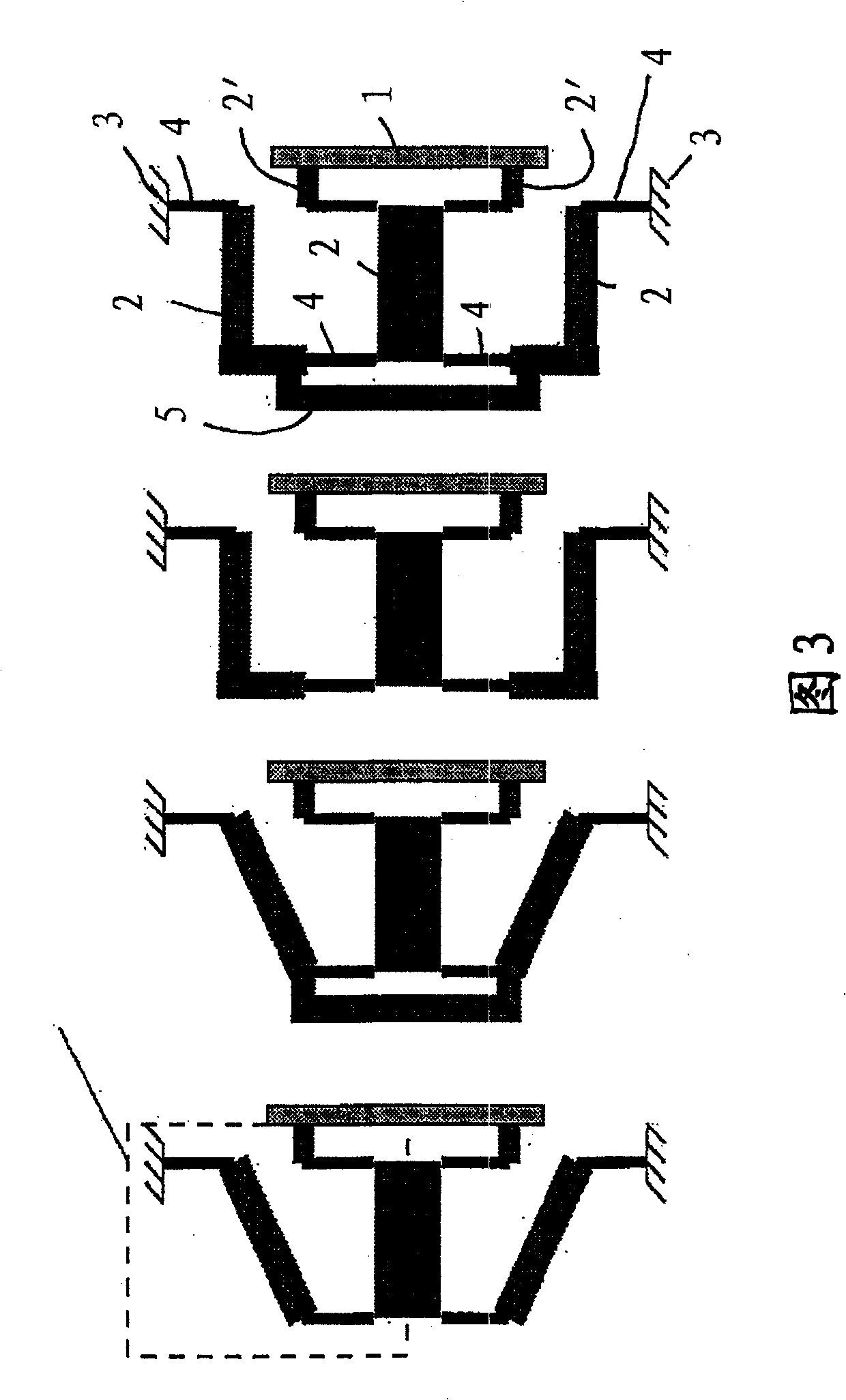 Micro-mechanical element capable of derivation