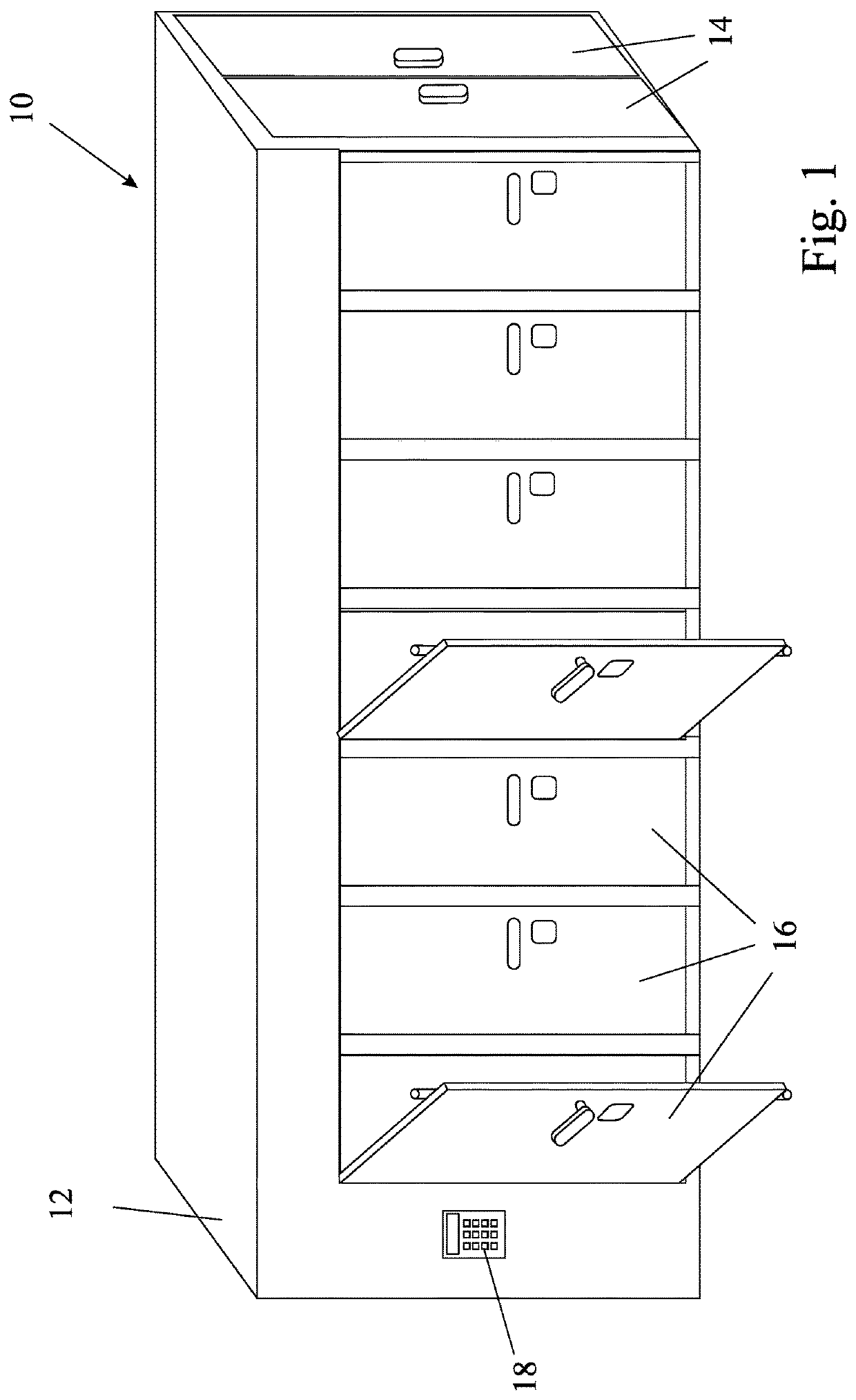 Transportable refrigerated container and method of distribution of perishable goods