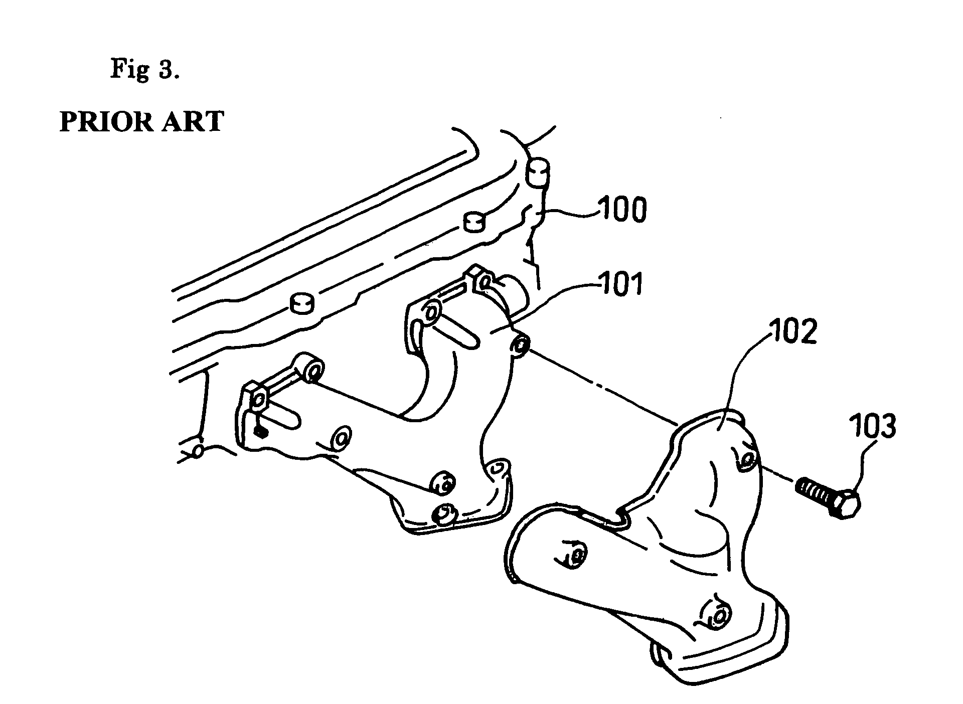 Vibration proofing heat shield plate