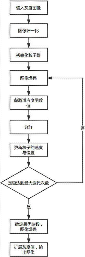 Self-adaptive gray-scale image enhancement system