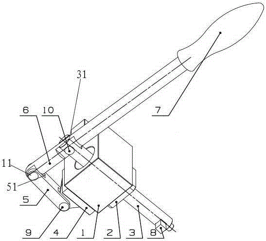 Manual slotting tool for lathe