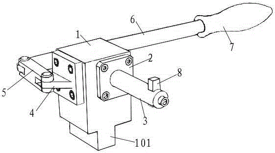 Manual slotting tool for lathe