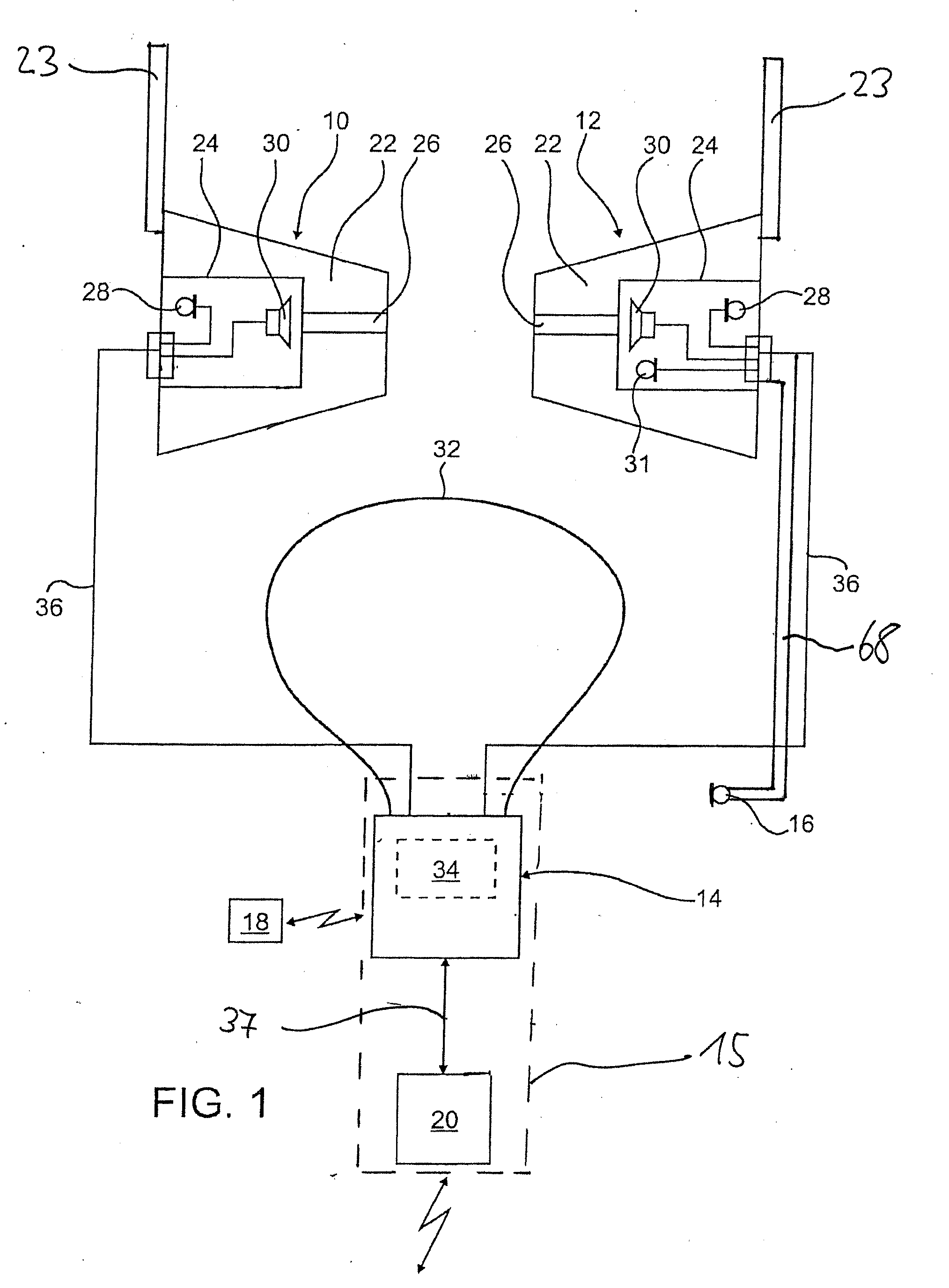 Hearing system comprising an earpiece