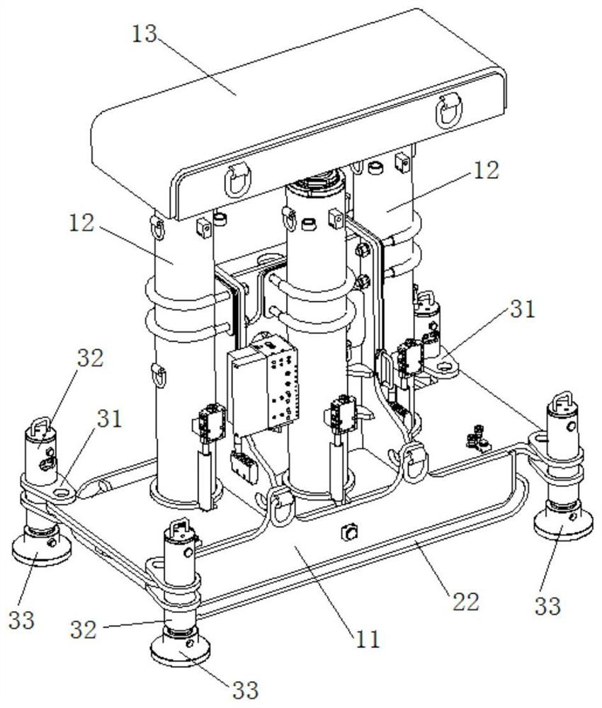 Sliding type anti-toppling forepoling hydraulic support and action method thereof