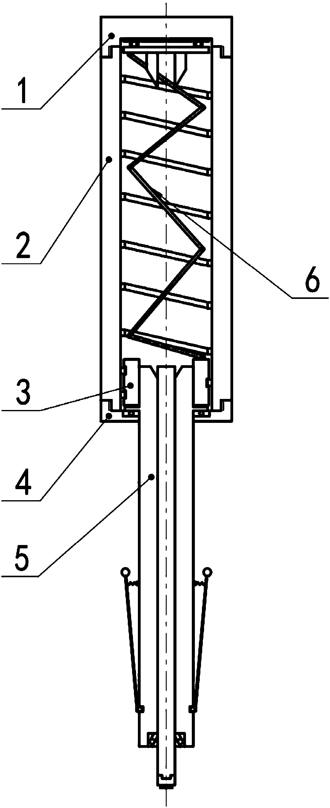 Linear moving energy storage screwdriver