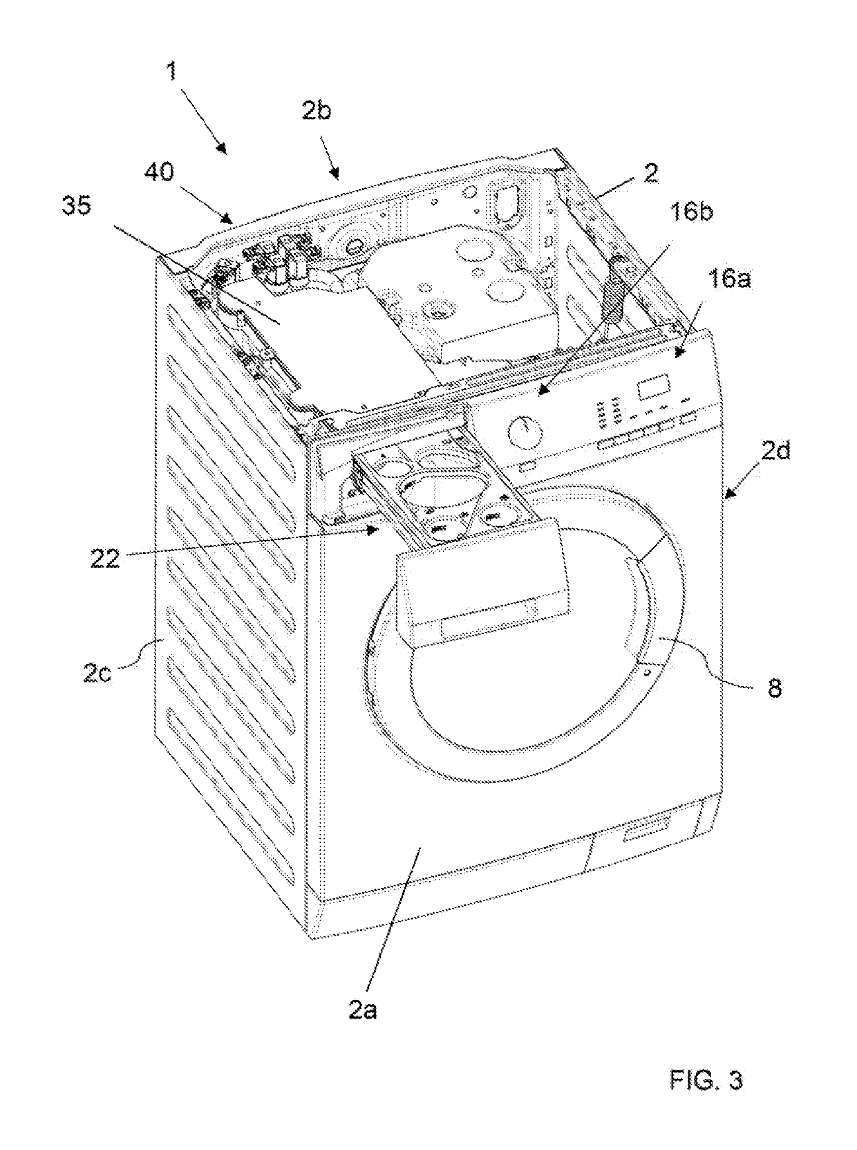 Laundry washing machine equipped with a treating agents dispenser