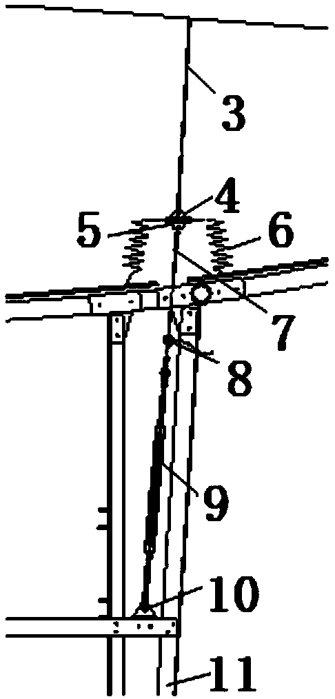 Aerostat inner sling structure capable of externally adjusting tension