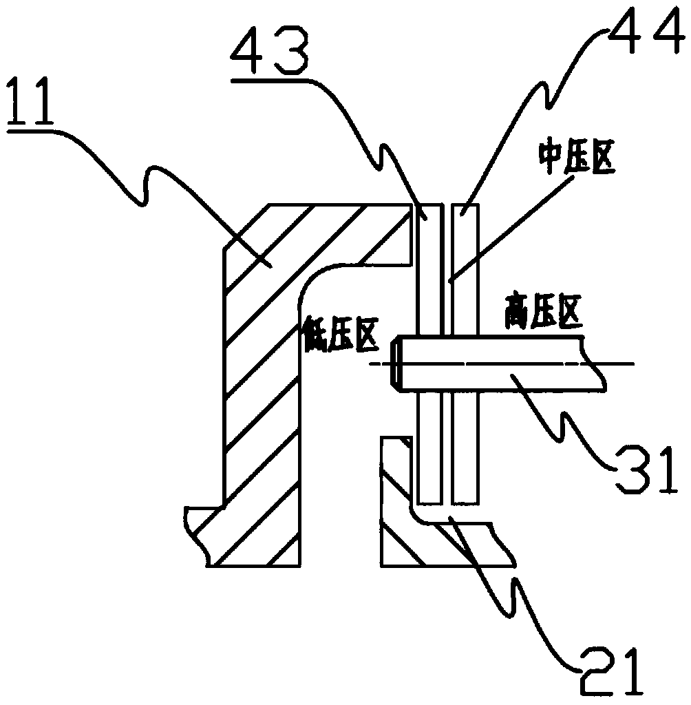 Pneumatic elastic sealing device and gas turbine engine