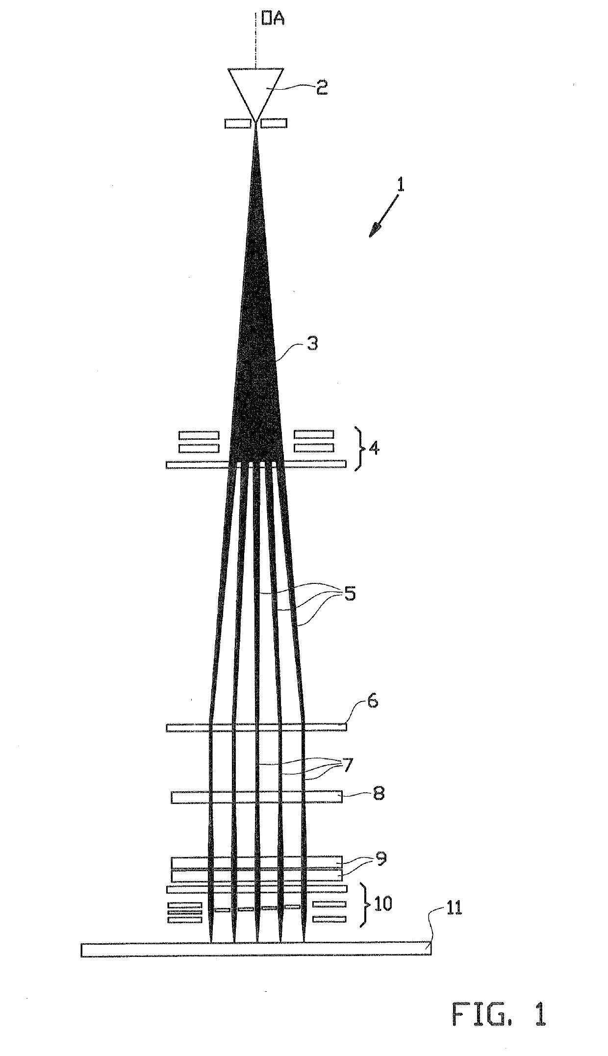 Signal separator for a multi-beam charged particle inspection apparatus