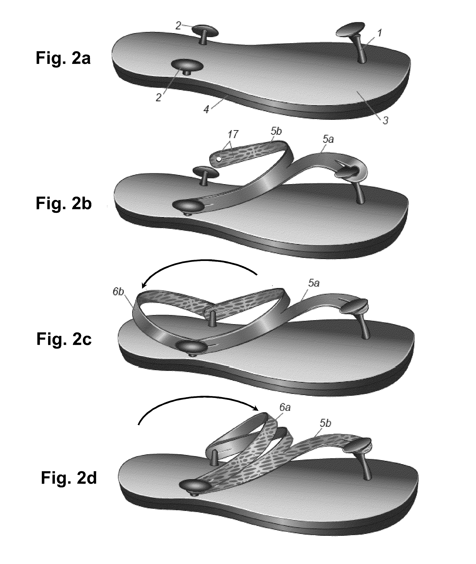 Shoe with removable and reconfigurable uppers