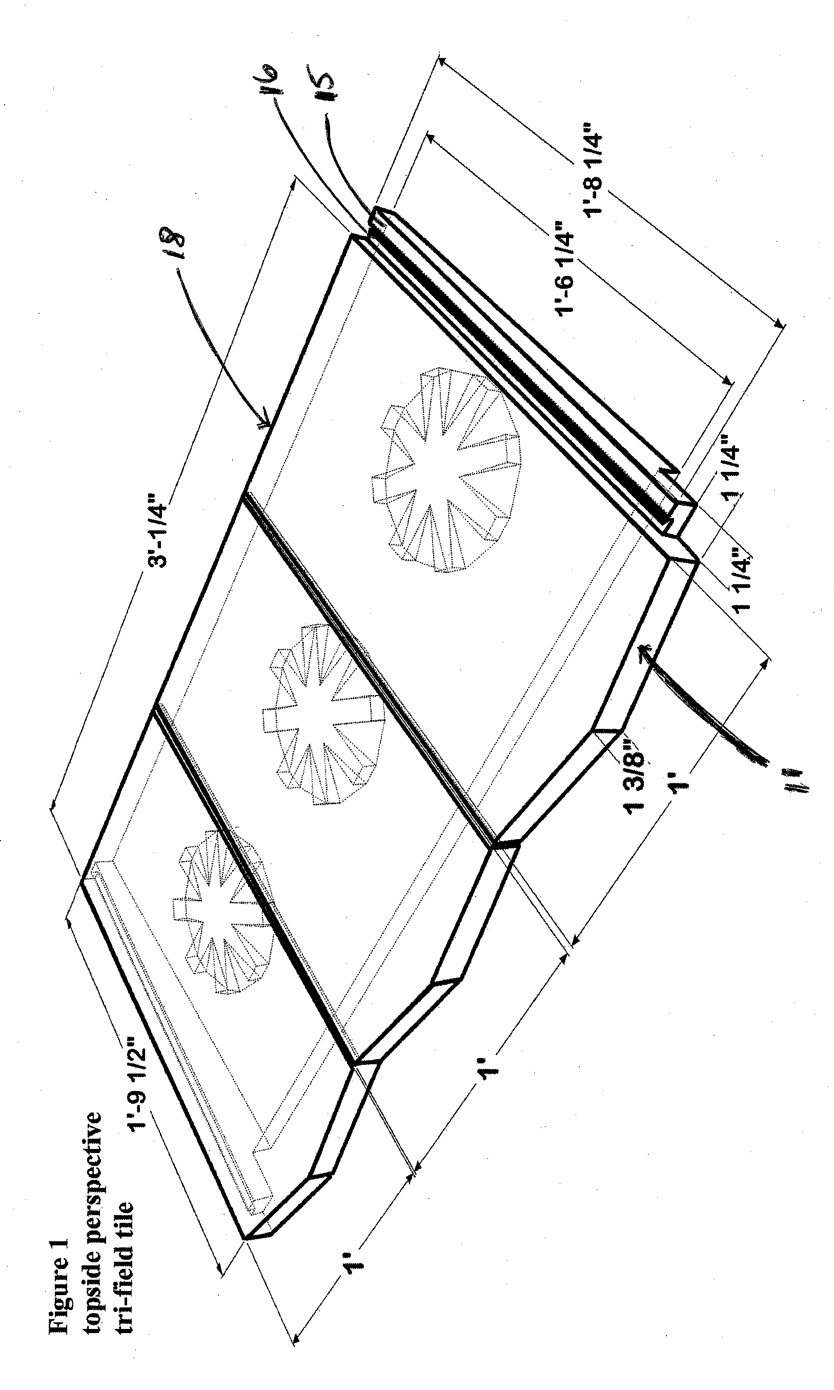 Light weight molded roof tile with integrated solar capabilities