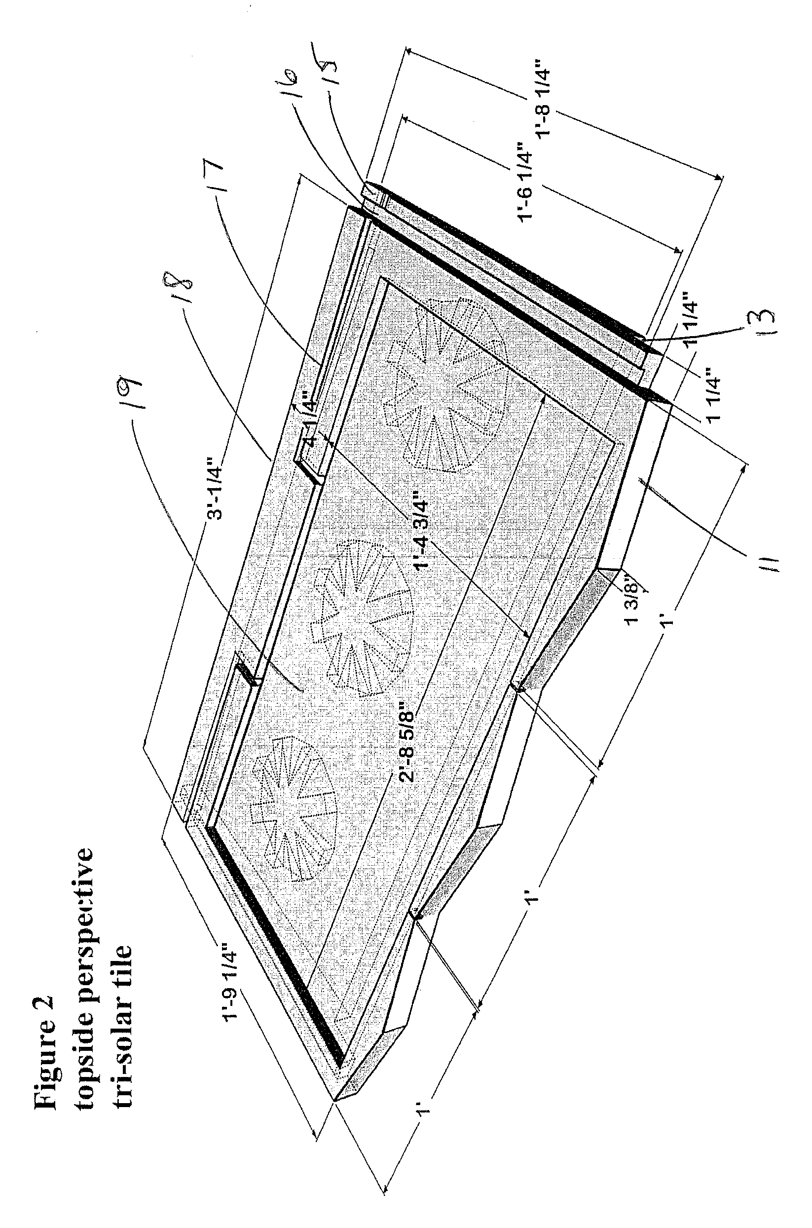 Light weight molded roof tile with integrated solar capabilities