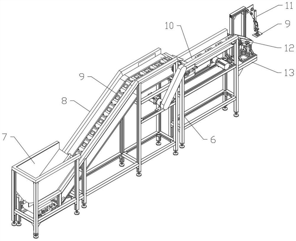 Sleeving packaging machine with precise counting and material arranging functions