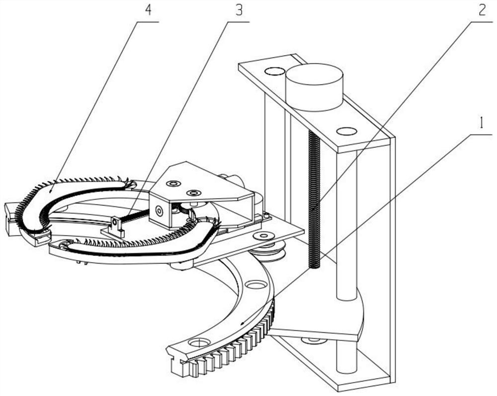 Open-close type chain cutter sisal hemp harvesting device