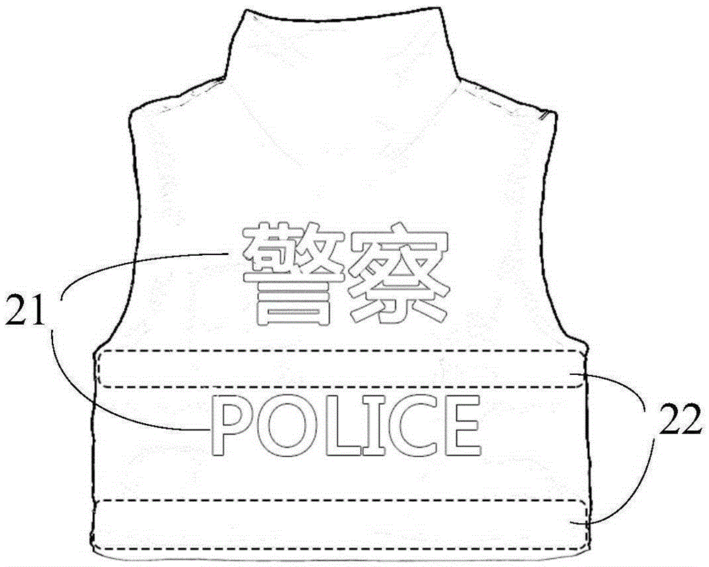 A vest for traffic policemen