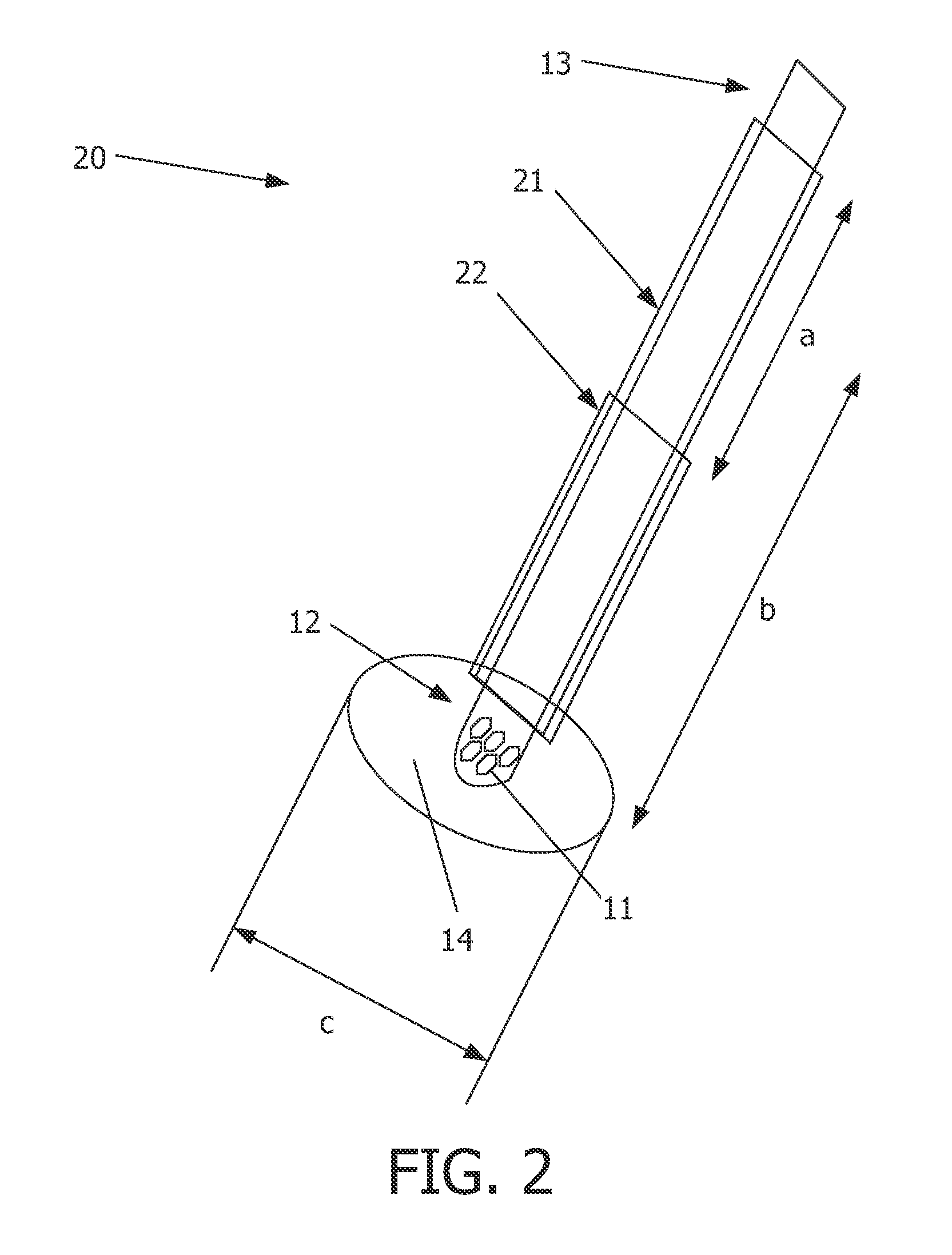 Probe for implantable electro-stimulation device