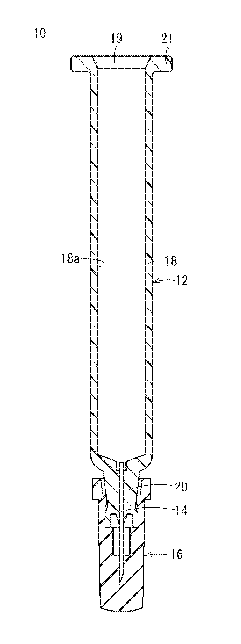 Syringe assembly, cap, and puncture needle