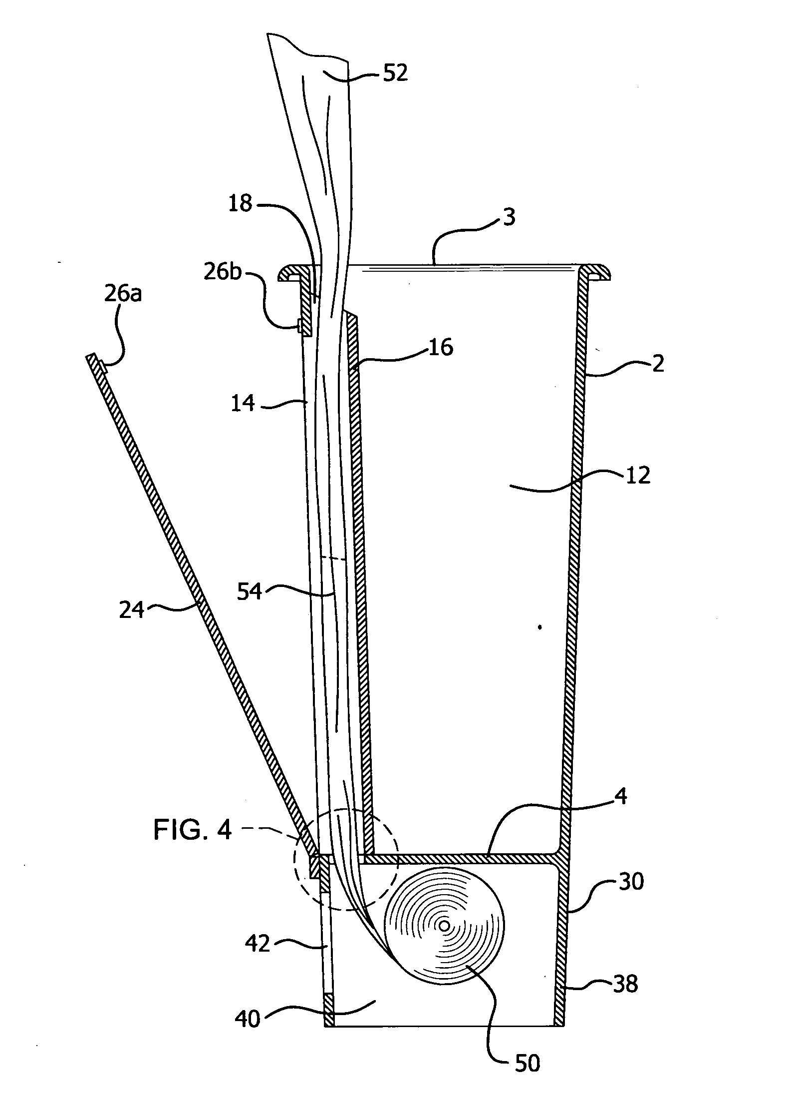 Trash receptacle with trash bag dispenser system