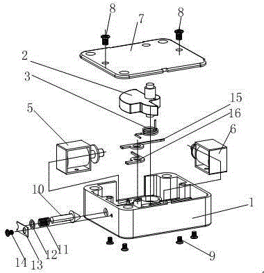 Double head anti-vibration electromagnet device