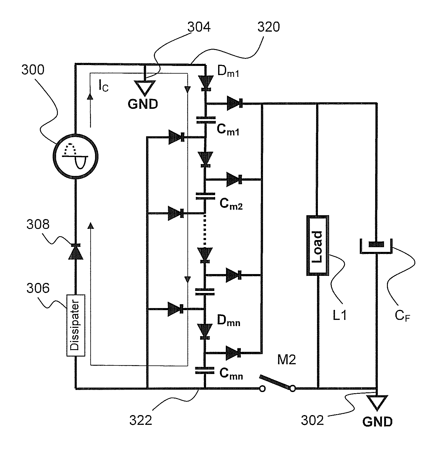 Single switch high efficiency power supply