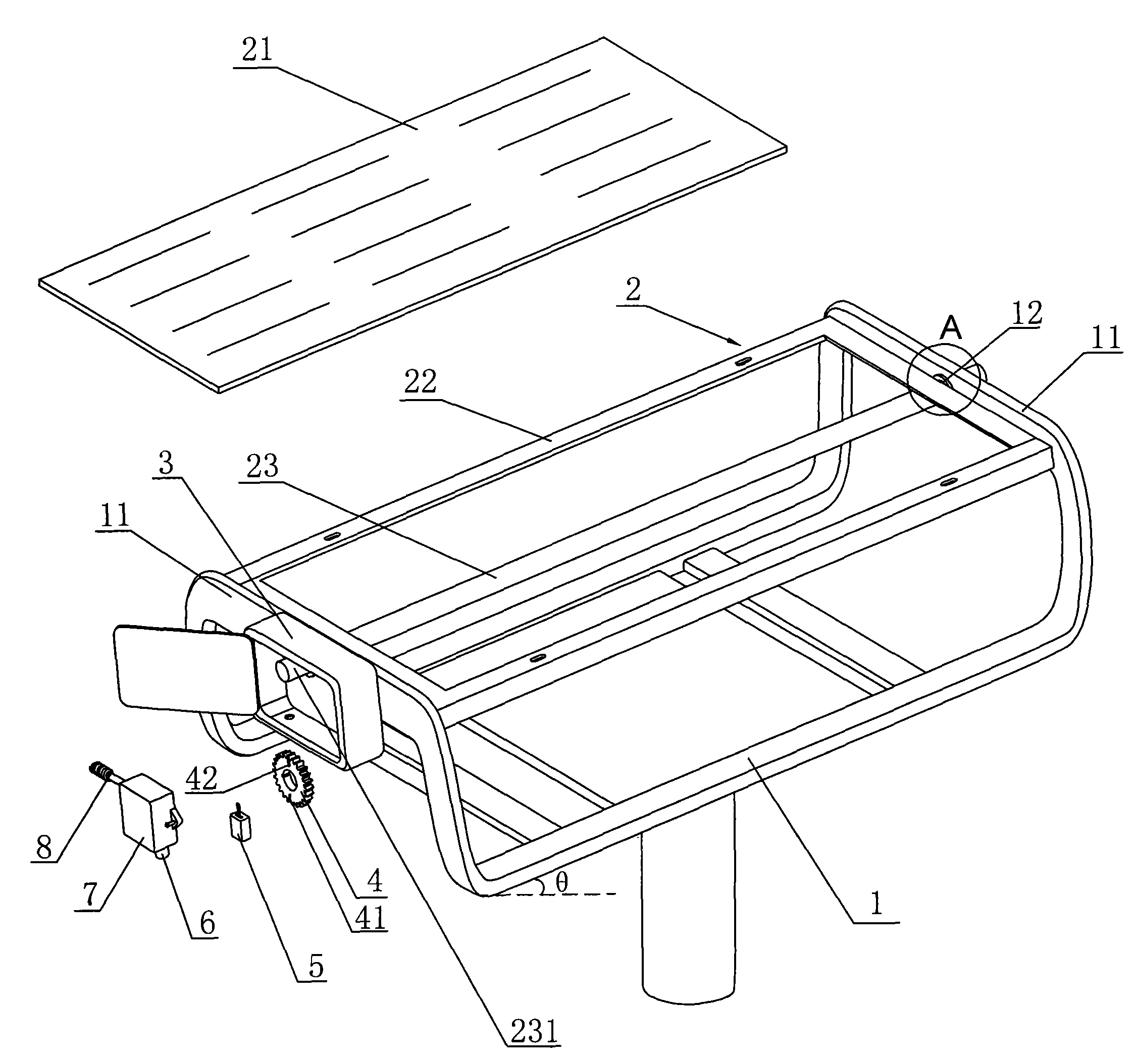 Solar real-time tracing apparatus