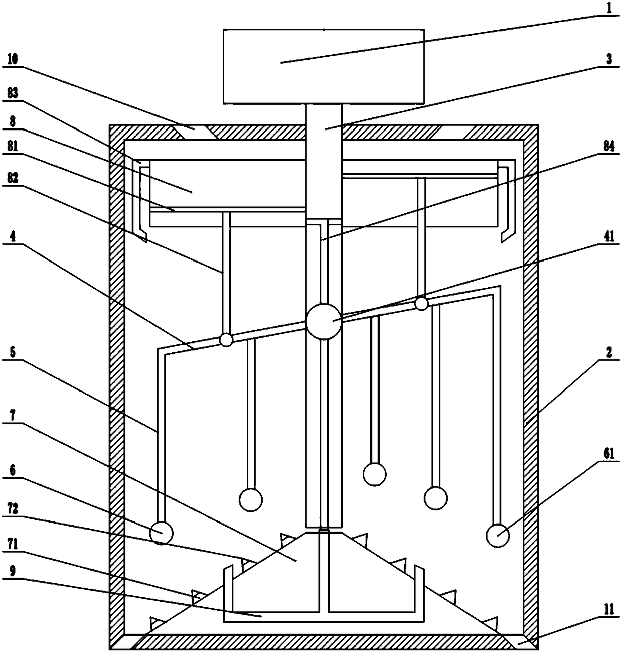 Pet feed mixing device