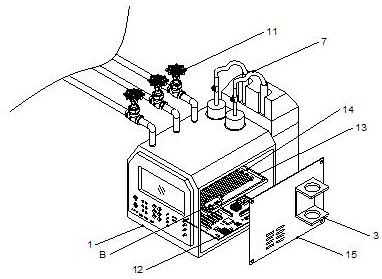 Combined gas analysis and detection device