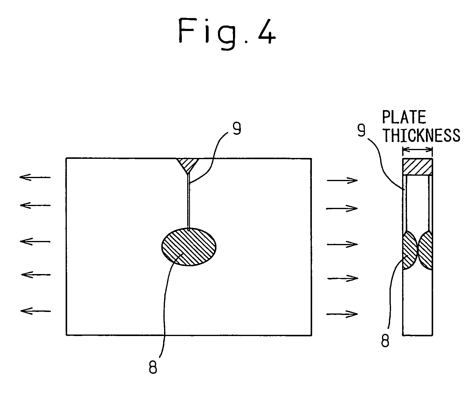 Welded structure having excellent resistance to brittle crack propagation and welding method therefor