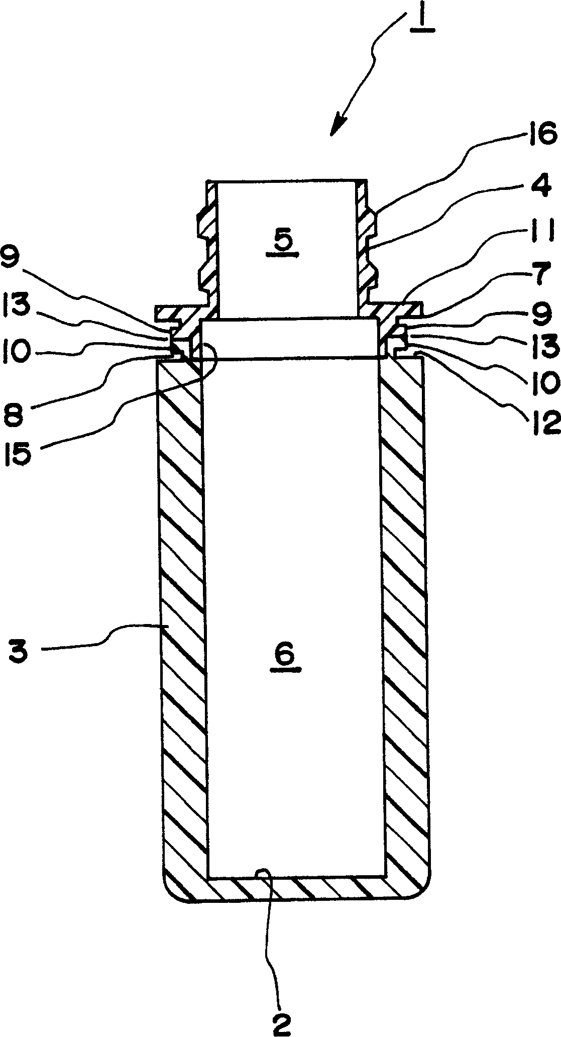 Bottle container made of resin and method for manufacturing the same