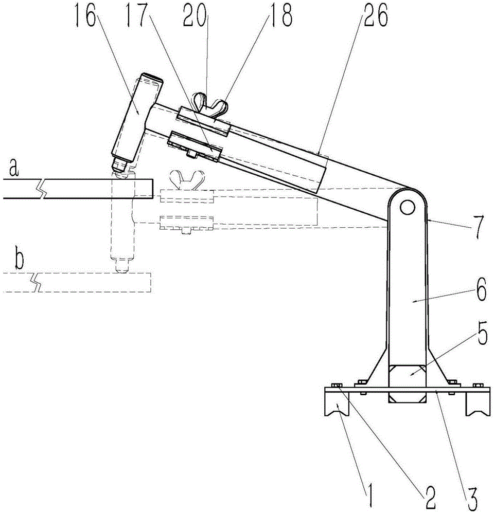 Workbench-type automatic power hammer device and using method thereof