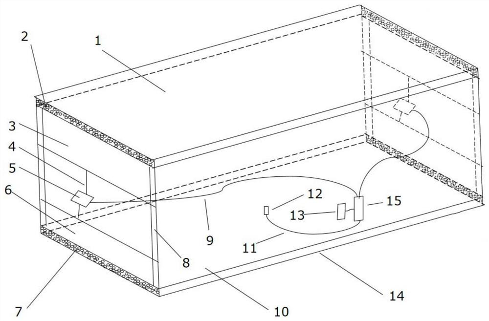 Battery compartment structure with dual functions of heat dissipation, heat preservation, energy absorption and vibration reduction