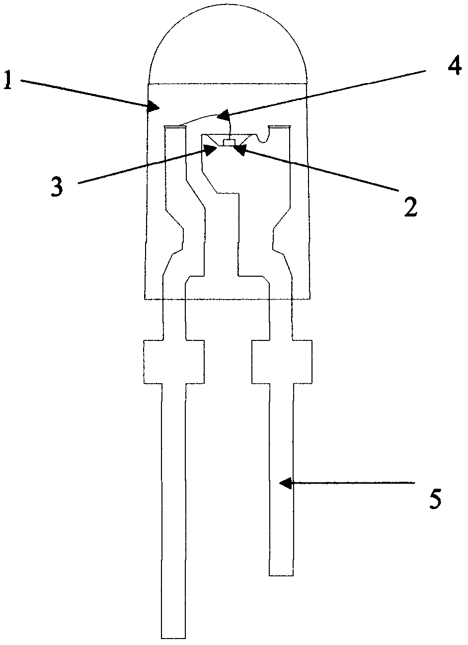 Light-emitting diode (LED) for display screen and production method