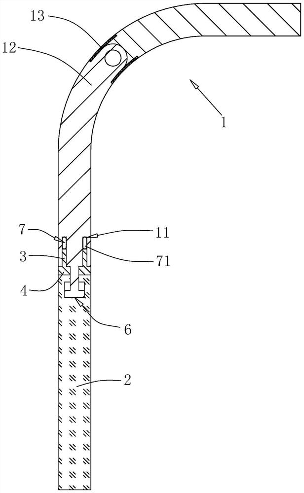 Curved-surface micro-slit aluminum veneer edge closing structure