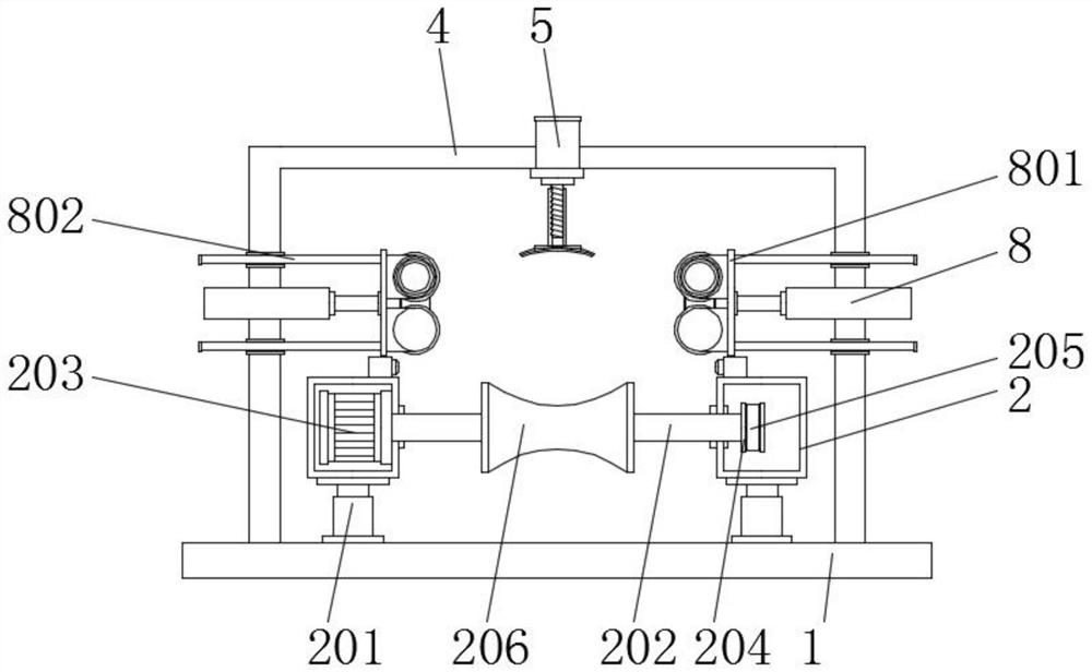 Adjustable efficient cutting and grinding device for pipeline machining