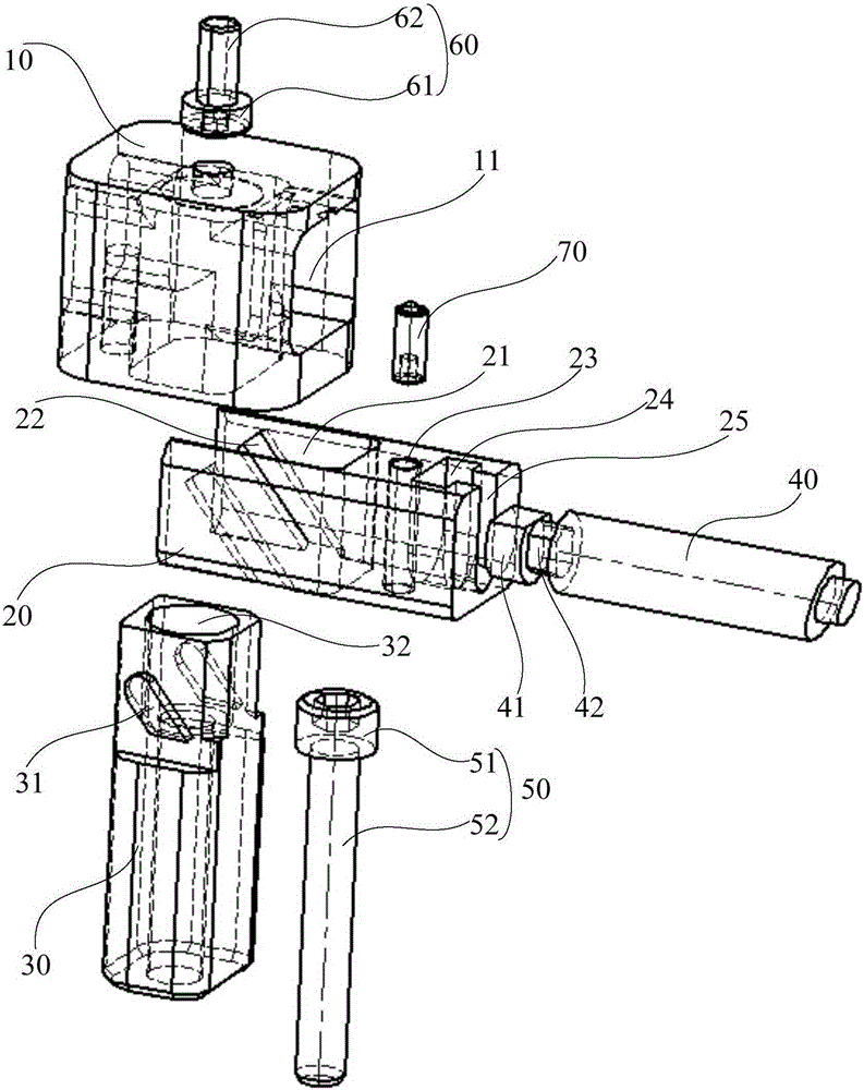 Slider pin drawing mechanism and injection mold