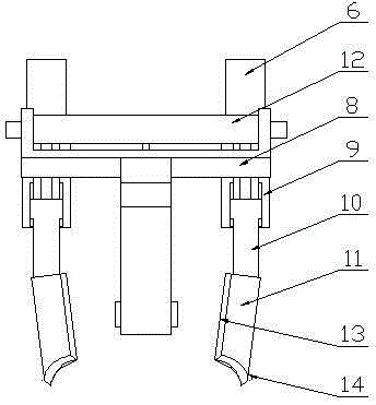 Hydraulically-powered rotary digging device for small-type tree mover capable of protecting roots and conserving soil