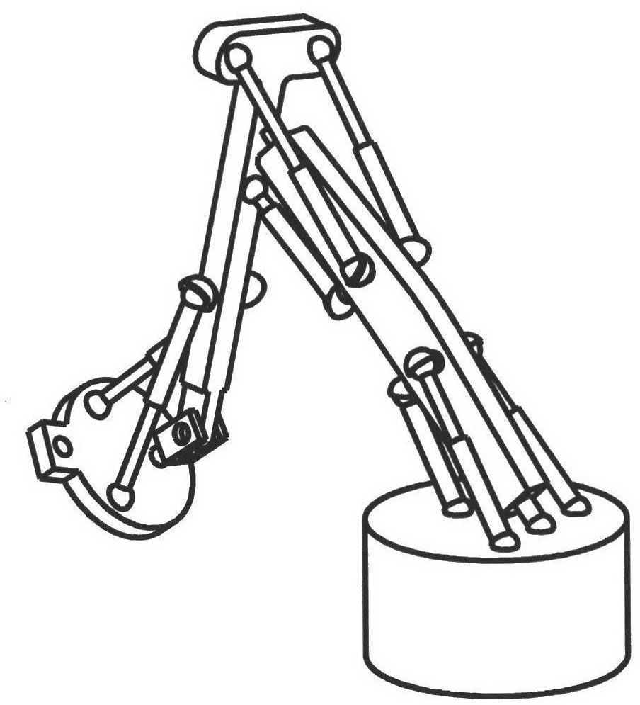 Eight-spatial-degree-of-motion spraying robot