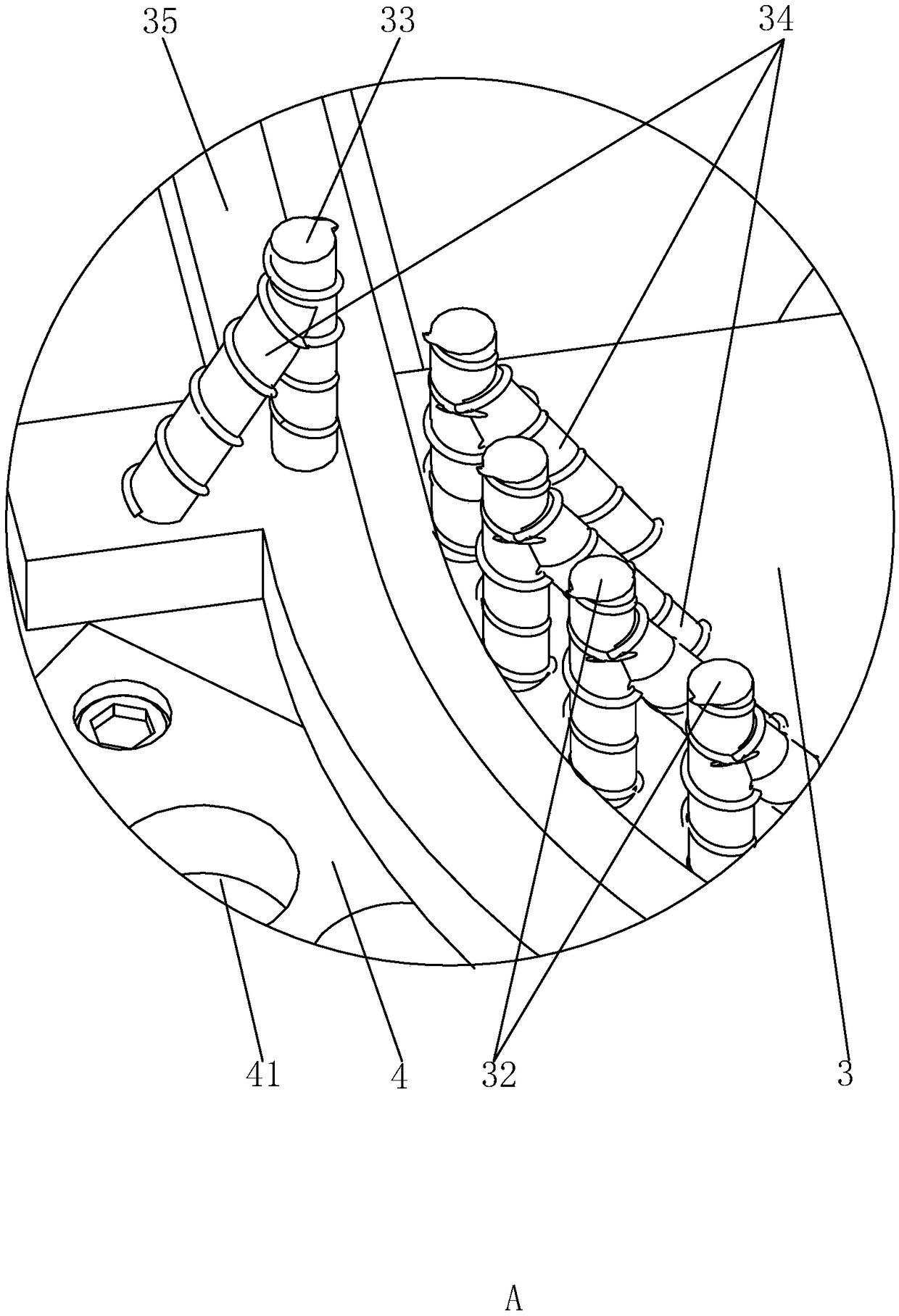 Steel bar bending machine